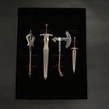 1/6 Scale Skyrim Steel Weapon Skyfroged Weapon Series Metal Crafts 4 In 1 Pack - Tophatter Daily Deals