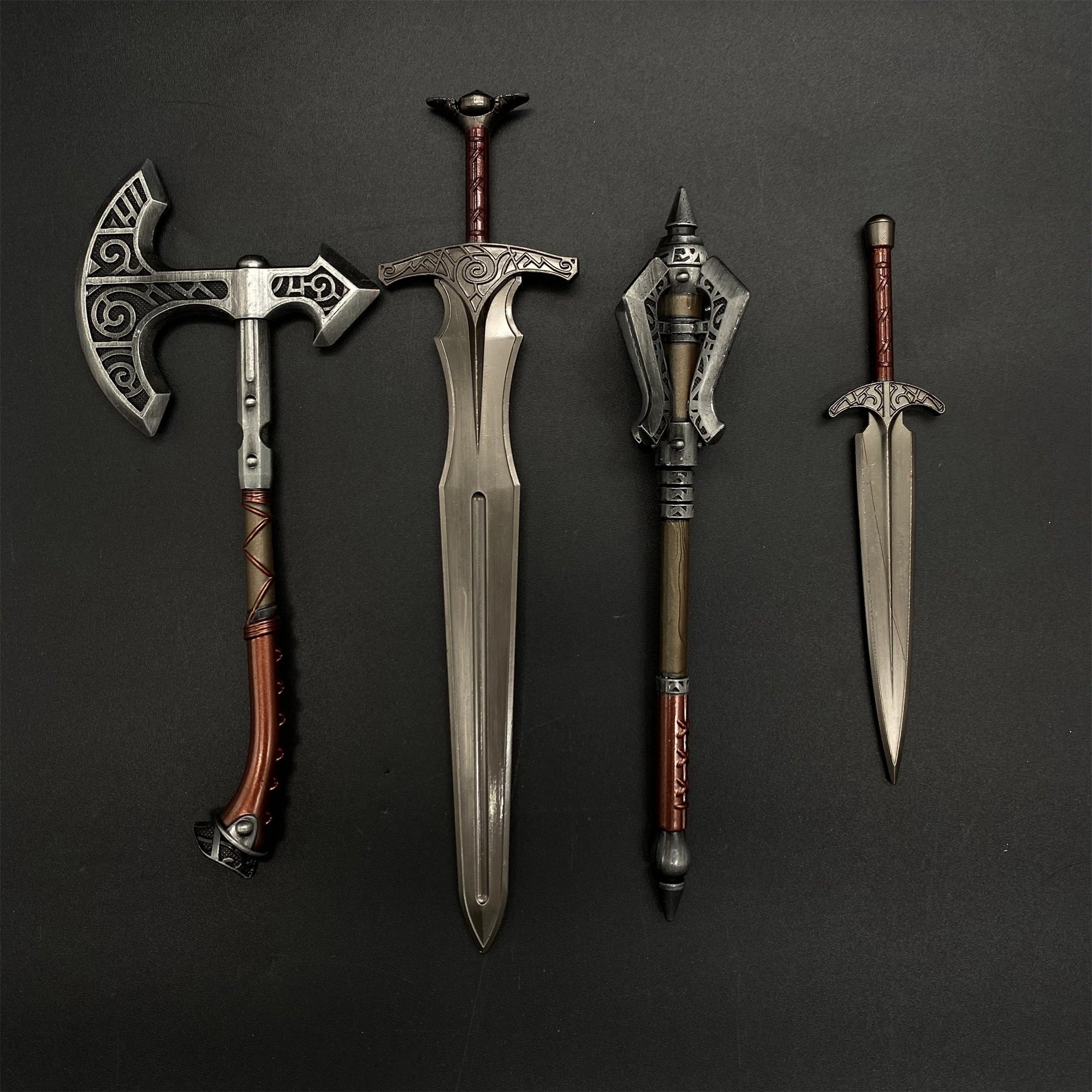 1/6 Scale Skyrim Steel Weapon Skyfroged Weapon Series Metal Crafts - Tophatter Daily Deals