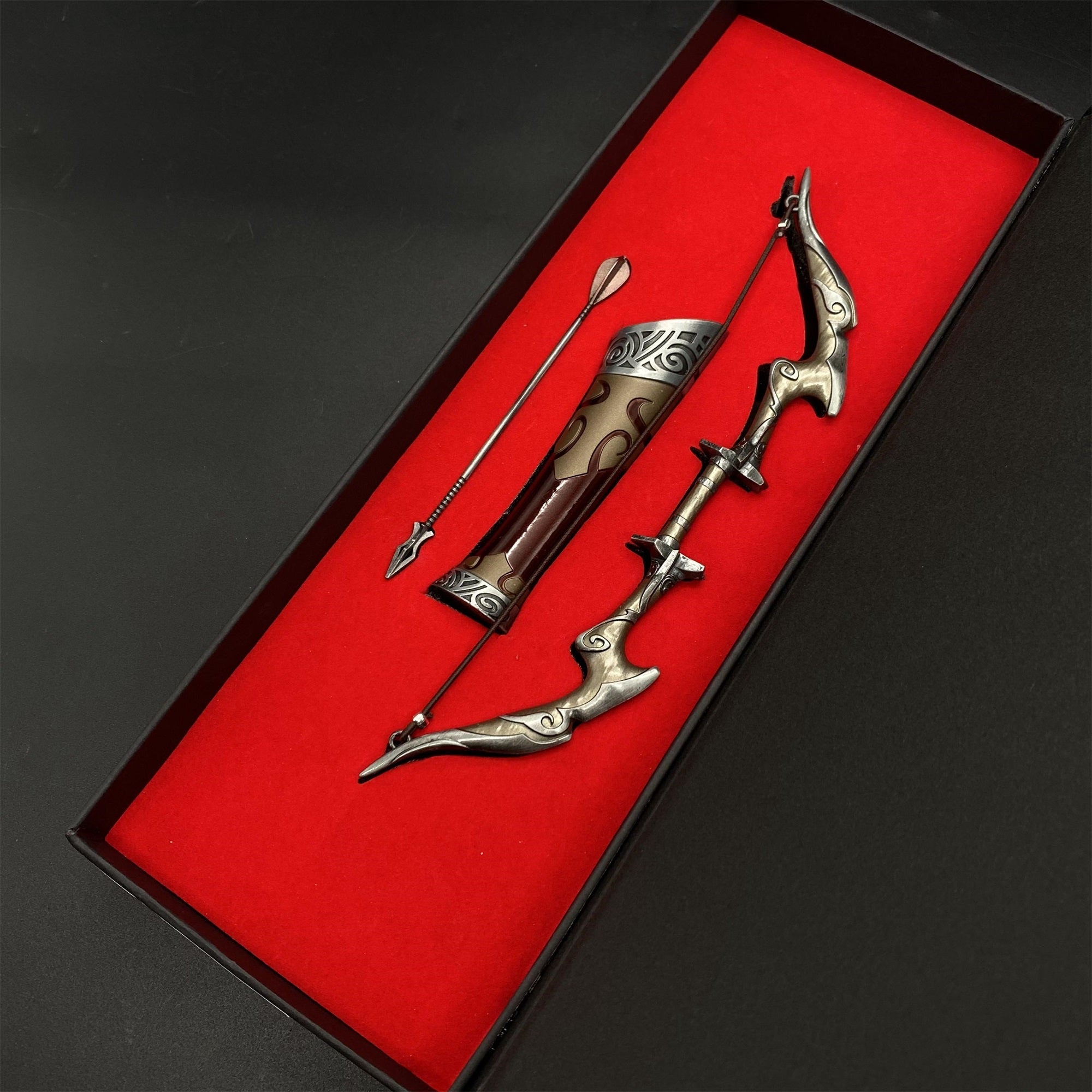 Skyrim Nightingale Bow Metal Miniature Nightingale Bow - Tophatter Daily Deals