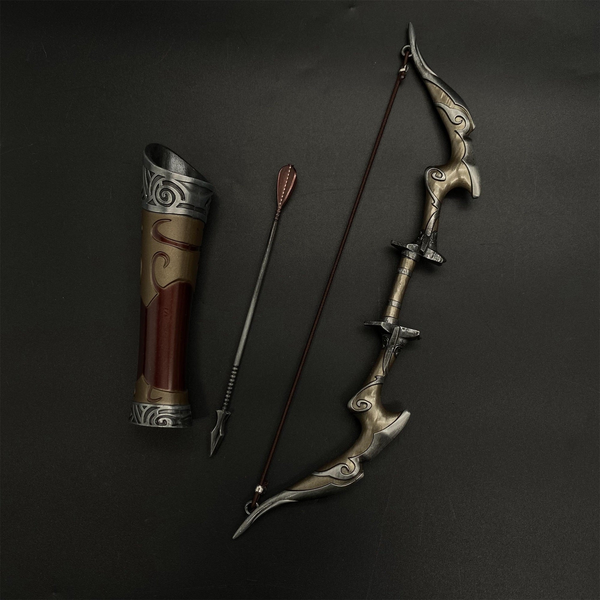 Skyrim Nightingale Bow Metal Miniature - Tophatter Daily Deals