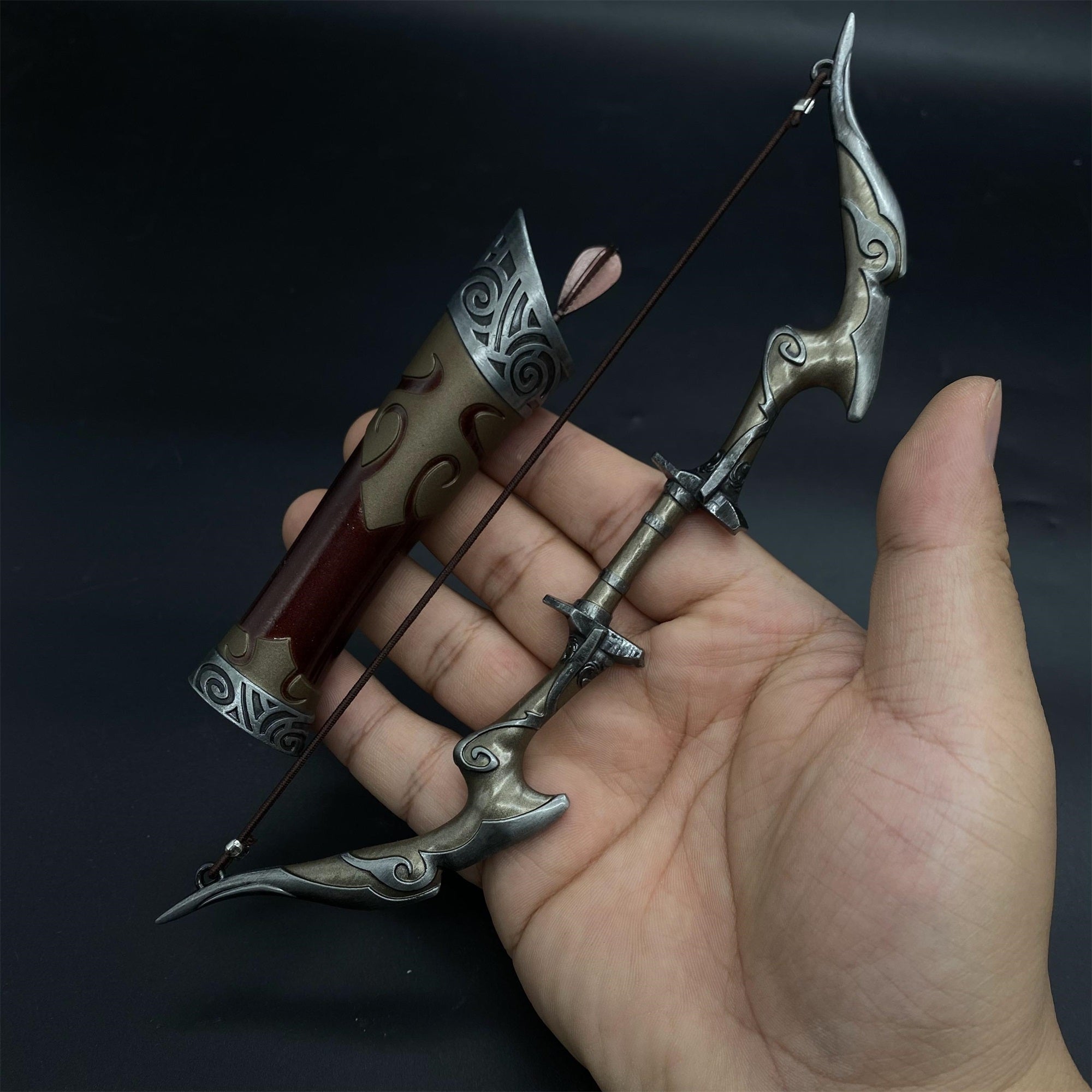 Skyrim Nightingale Bow Metal Miniature - Tophatter Daily Deals