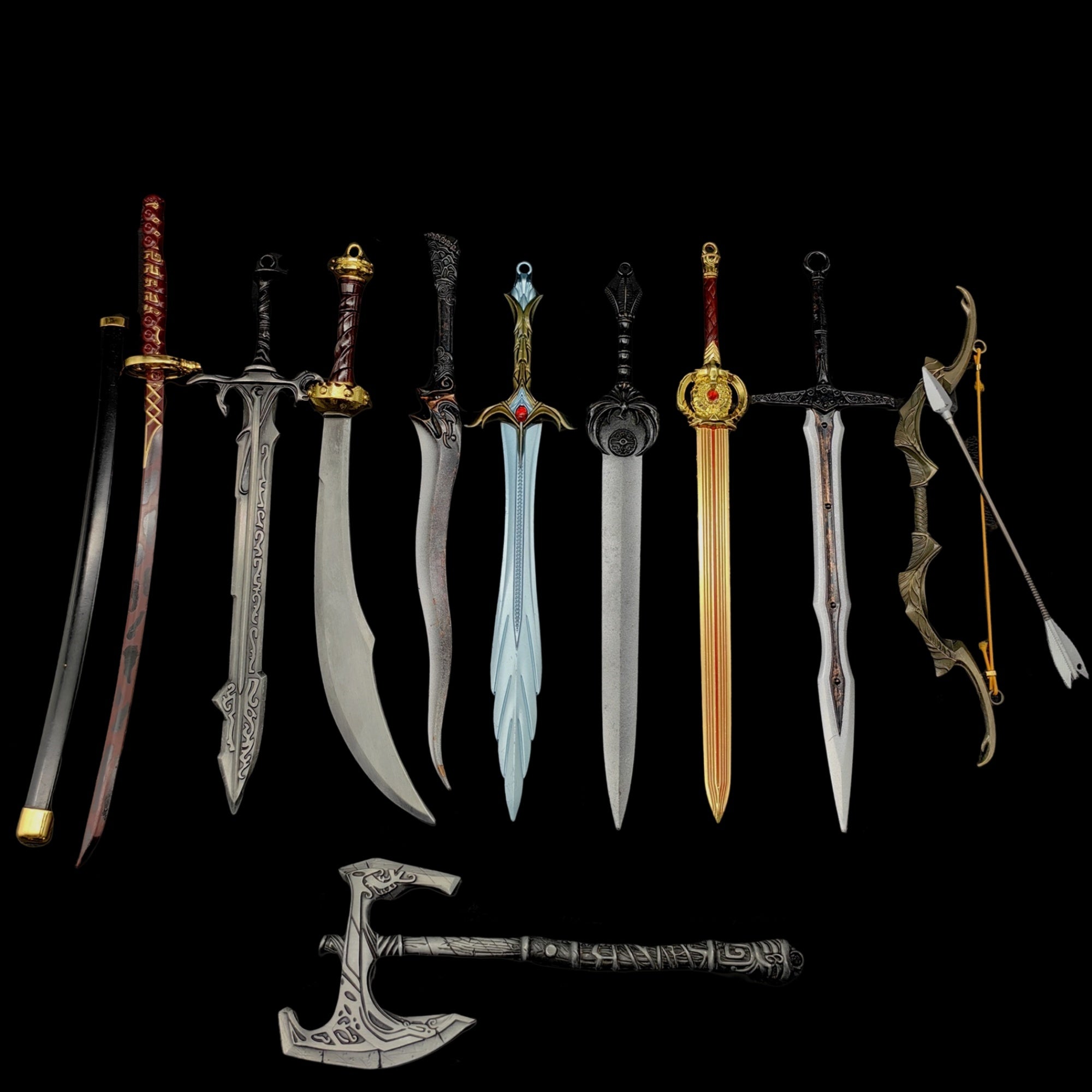 Skyrim Dragonborn Special Game Weapon Props 10 In 1 Pack - Tophatter Daily Deals