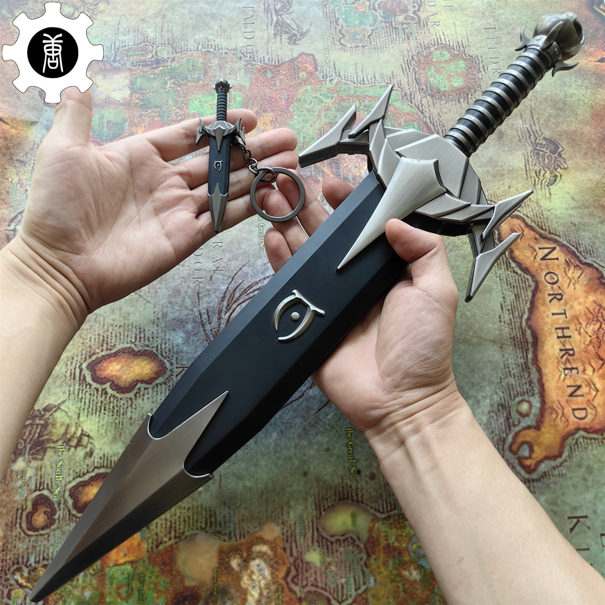 Metal Mehrunes Dagon Razor Dagon Dagger Blunt Blade 1:1 Replica New Version & EDC Knife - Tophatter Daily Deals