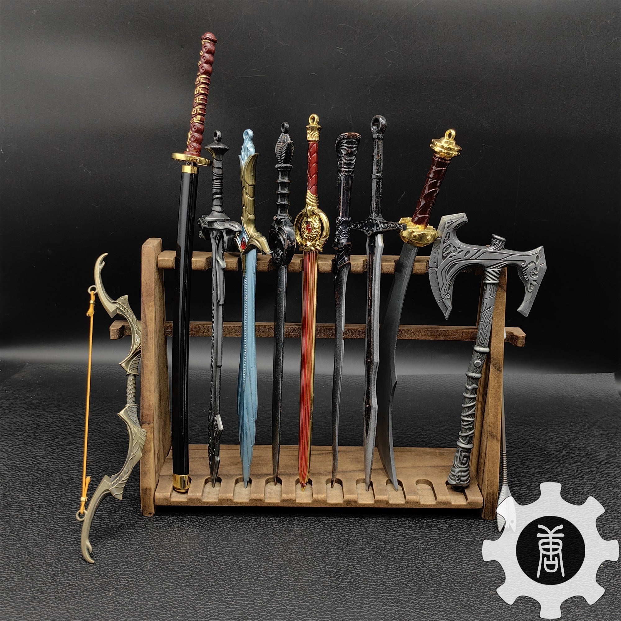 Skyrim Dragonborn Special Game Weapon Props 10 In 1 Pack 10 Swords & Stand - Tophatter Daily Deals