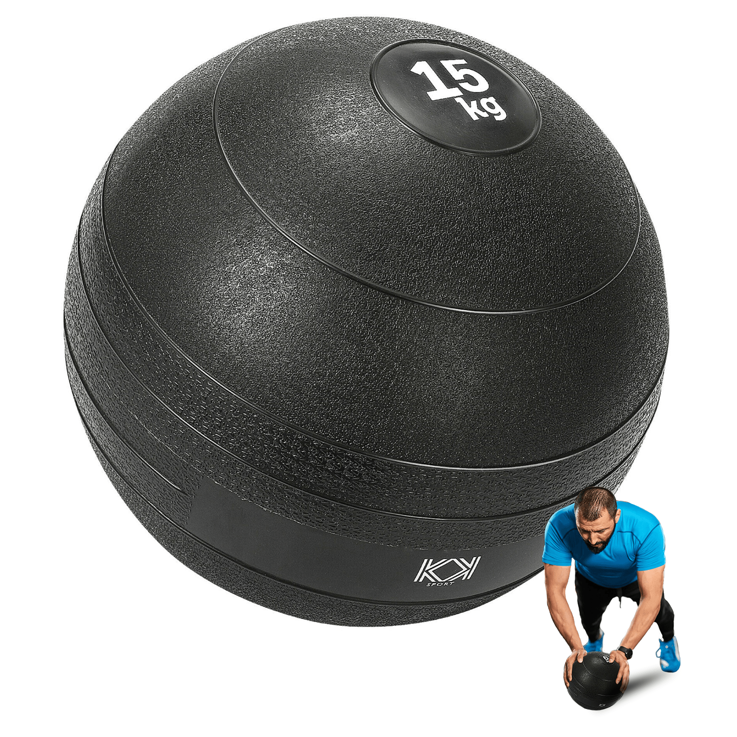 Slam Medicine Ball - No-Bounce Slam Medicine Ball | Heavy Duty, Durable | Functional Strength Training, Home Gym, Fitness Exercise, Weight Lifting Fitness - Tophatter Daily Deals