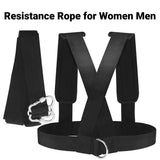 Sled Pulling Belt - Waist Resistance Bands Workout Resistance Shoulder Pulling Strap Sled Harness Exercise & Fitness - Tophatter Daily Deals