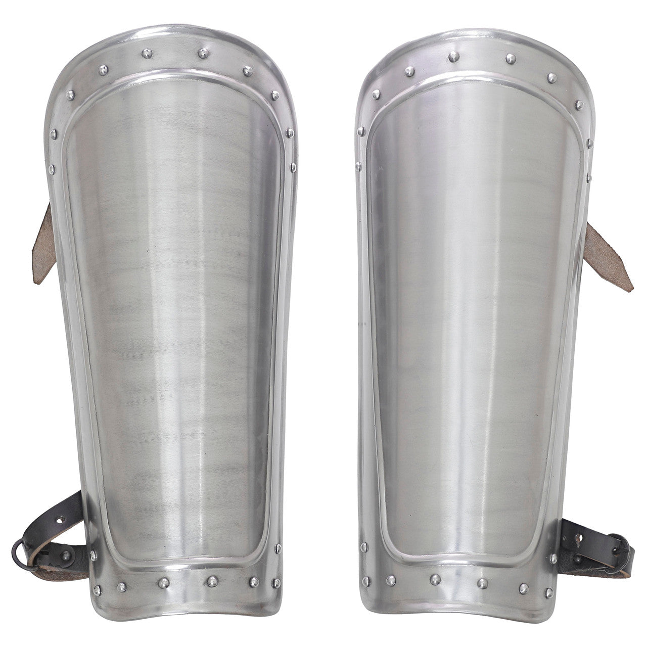 Sleek in Steel Medieval Greaves Leg Armor historical period - Tophatter Daily Deals