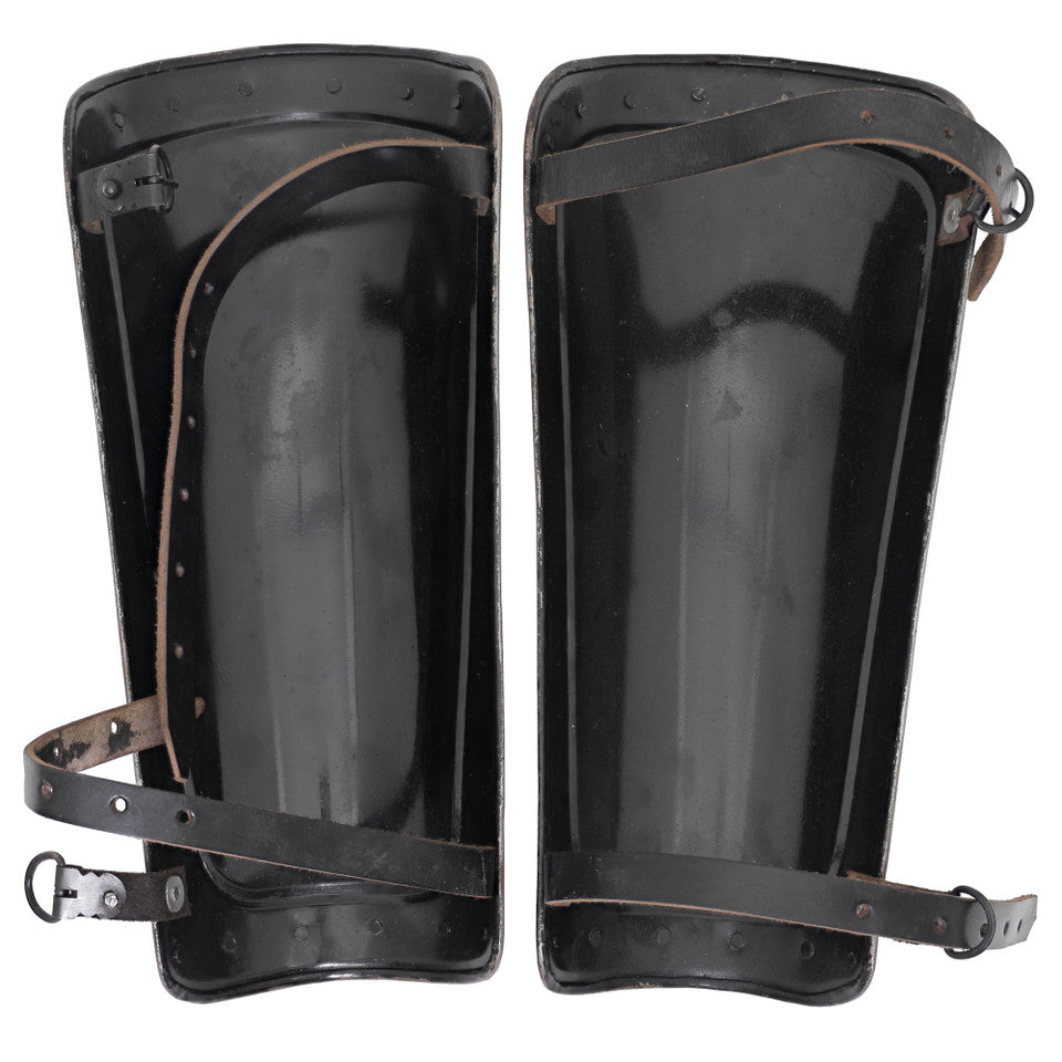 Sleek in Steel Medieval Greaves Leg Armor historical period - Tophatter Daily Deals