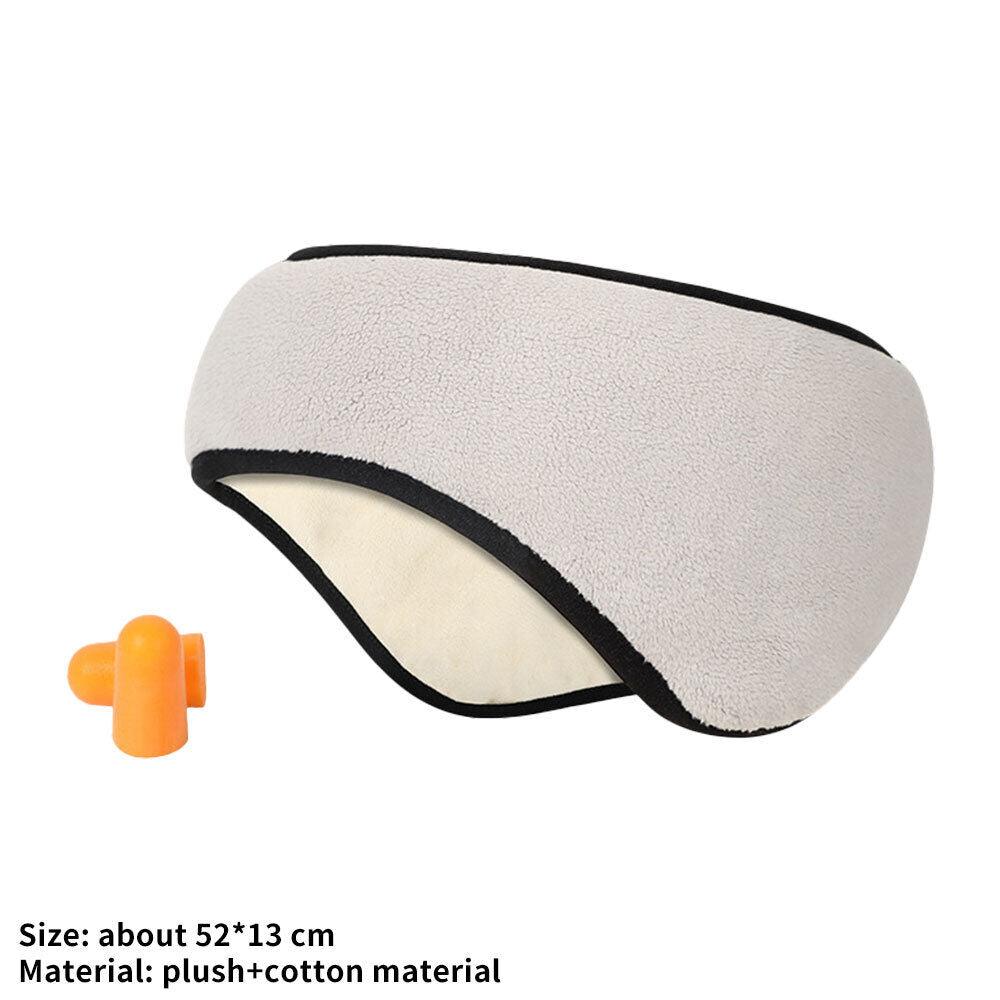 Eye Mask for Sleeping - Sleep Mask Blackout With Ear Muffs For Sleeping Luxury Eye Relaxing Sleep Grey Apparel & Accessories - Tophatter Daily Deals