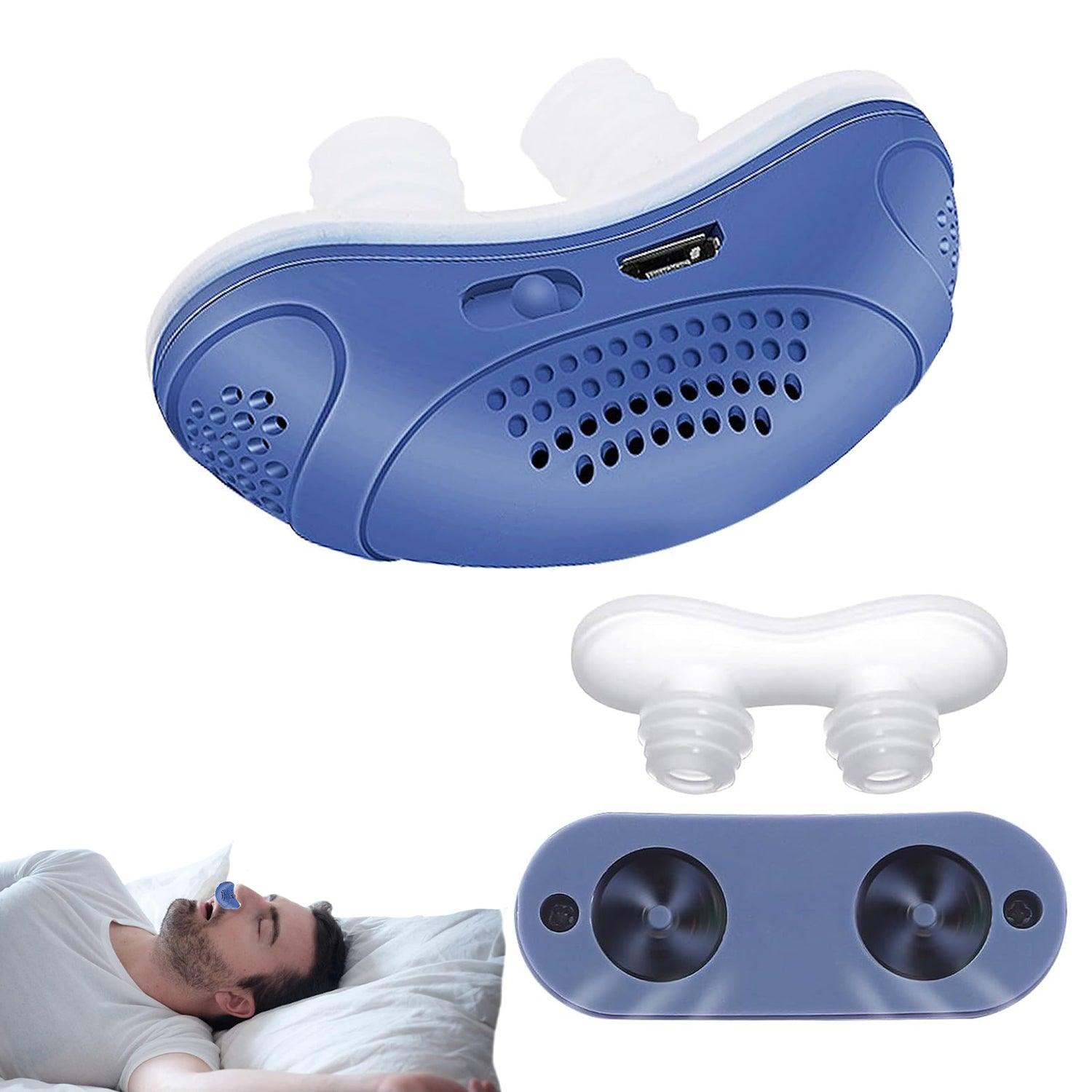 Sleep Apnea Device - Stop Snore Micro Anti Snoring Device Electric Noise Stopper Health Care - Tophatter Daily Deals