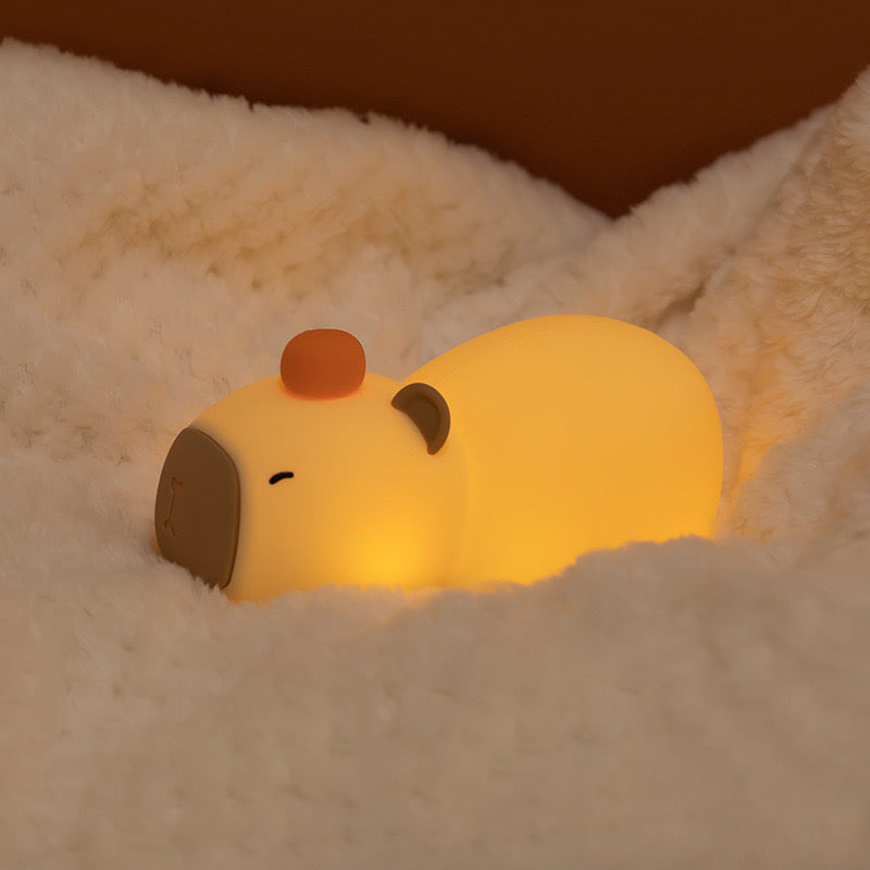 Sleeping Capybara Night Lamp Lighting - Tophatter Daily Deals