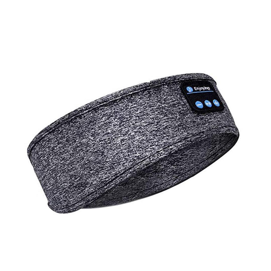 Bluetooth Sleep Headband - Wireless Bluetooth Headband Sleeping Eye Mask Headphones Headset Music Sports UK Grey Apparel & Accessories - Tophatter Daily Deals