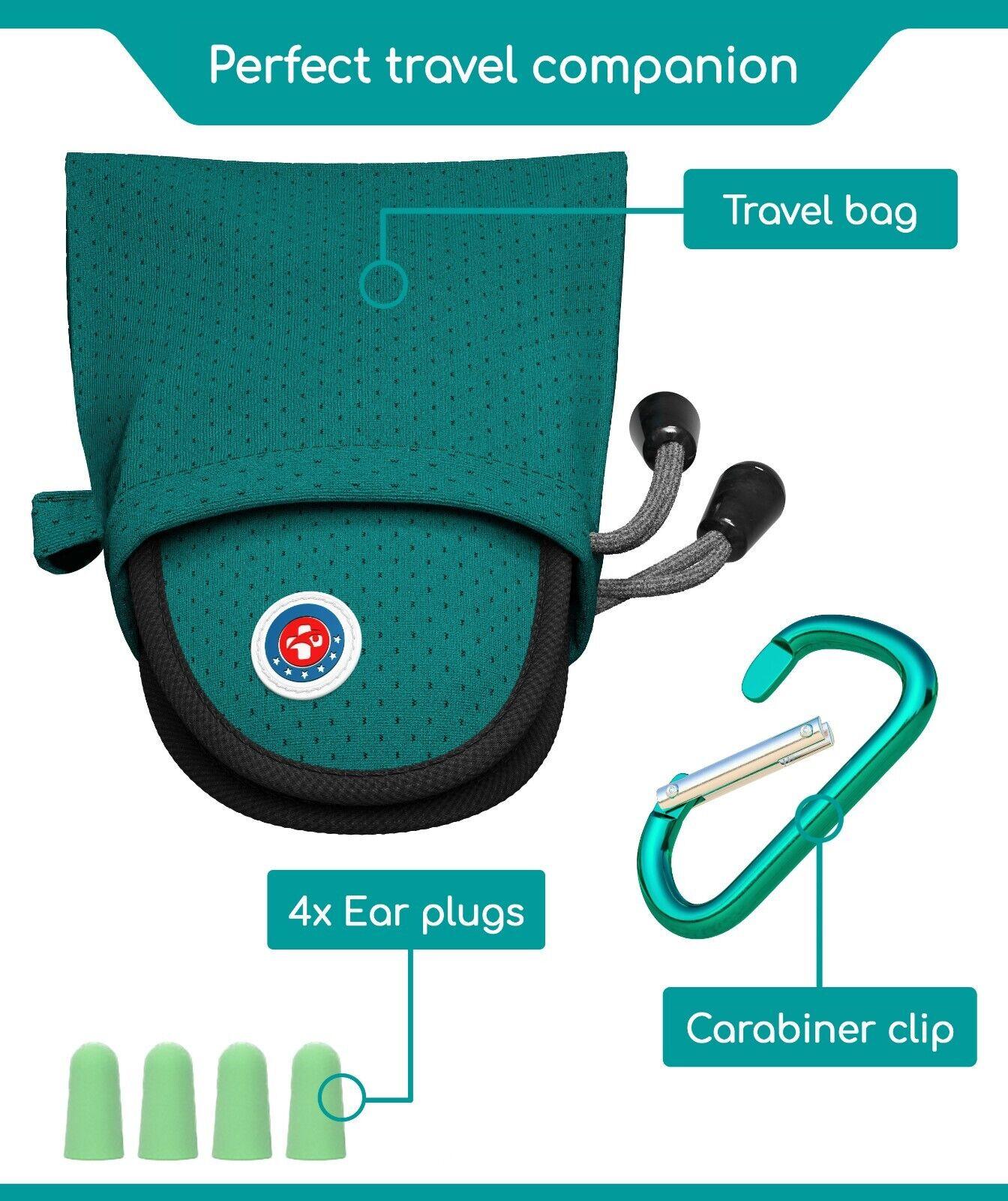 Sleeping Eye Mask - Medi Grade Sleeping Eye Mask Travel Kit 3D 100% Blackout, Ear Plugs, Clip, Bag Apparel & Accessories - Tophatter Daily Deals