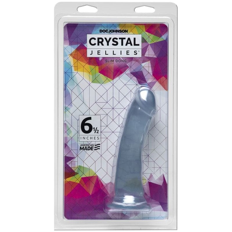 Slim Dong 6.5 in Clear - Realistic Phallic Pleasure Toy > Dildos > Slim Dildos - Tophatter Daily Deals