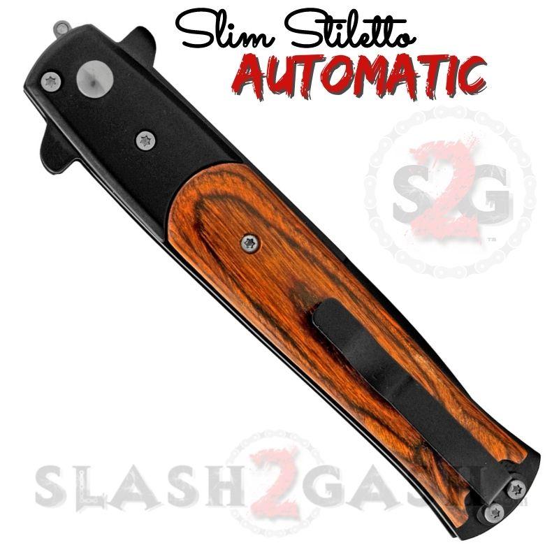 Slim Stiletto Auto Knife Italian Style Switchblade 9