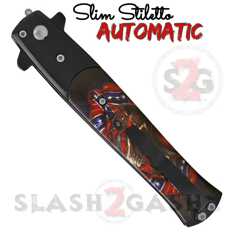 Slim Stiletto Automatic Knife Italian Switchblade 9