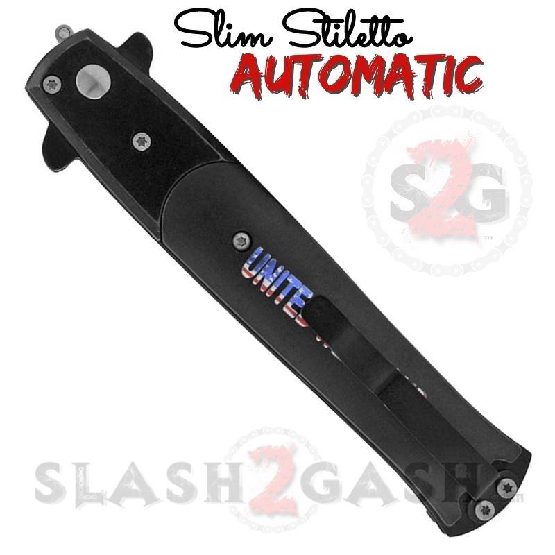 Slim Stiletto Auto Knife Italian Style Switchblade 9