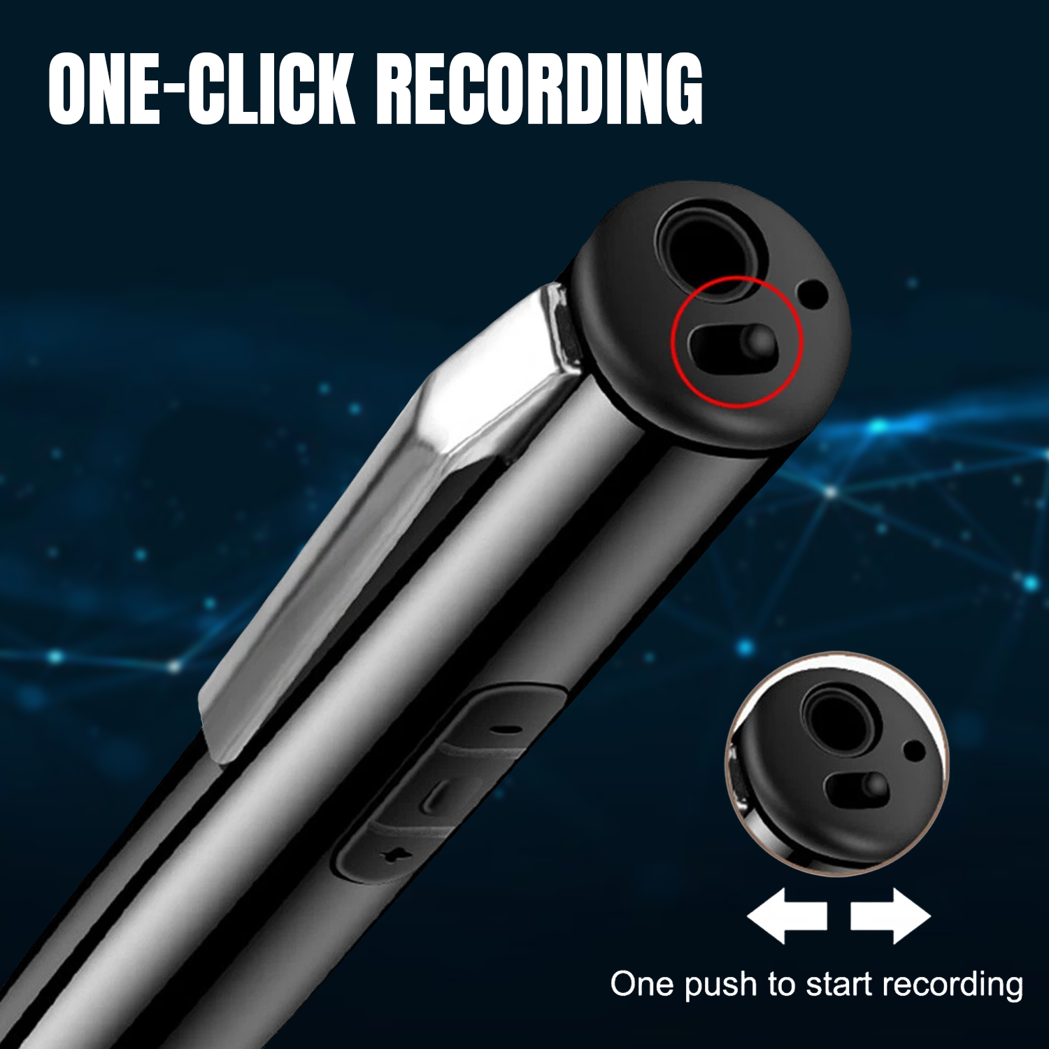 Audio Recording Pen – Digital Voice Recorder with Built-in Microphone and USB Storage Accessories - Tophatter Daily Deals