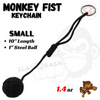 Monkey Fist Self Defense Survival Keychain Paracord - Assorted Colors Black - Small SD-KeyChain - Tophatter Daily Deals