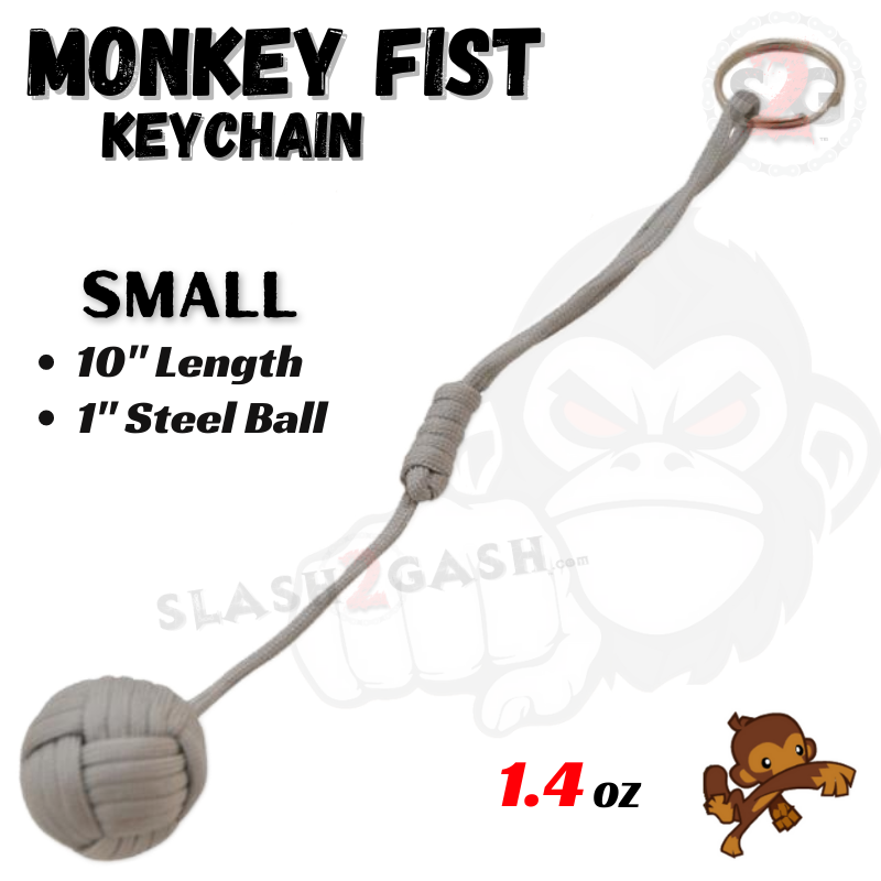 Monkey Fist Self Defense Survival Keychain Paracord - Assorted Colors SD-KeyChain - Tophatter Daily Deals