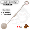 Monkey Fist Self Defense Survival Keychain Paracord - Assorted Colors White - Small SD-KeyChain - Tophatter Daily Deals