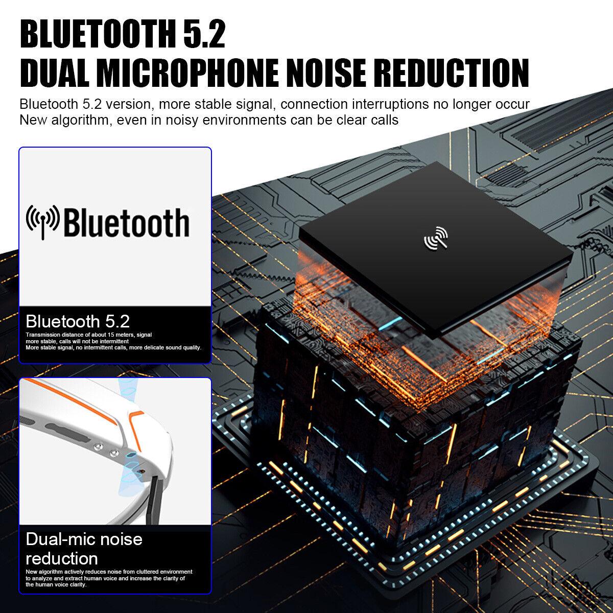 Smart Cycling Glasses - Bluetooth Headset With Sunglass, Cycling Bicycle Smart Glasses Bluetooth Audio Sunglasses / Open Ear Headphones Cycling - Tophatter Daily Deals
