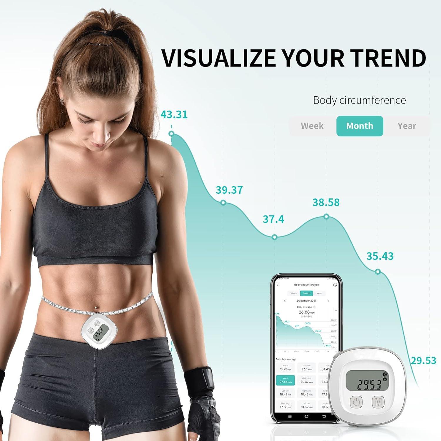 Body Measurements Tape - Body Tape Measure, Tool for Monitoring Body Fat, Measuring Tape for Body Exercise & Fitness - Tophatter Daily Deals