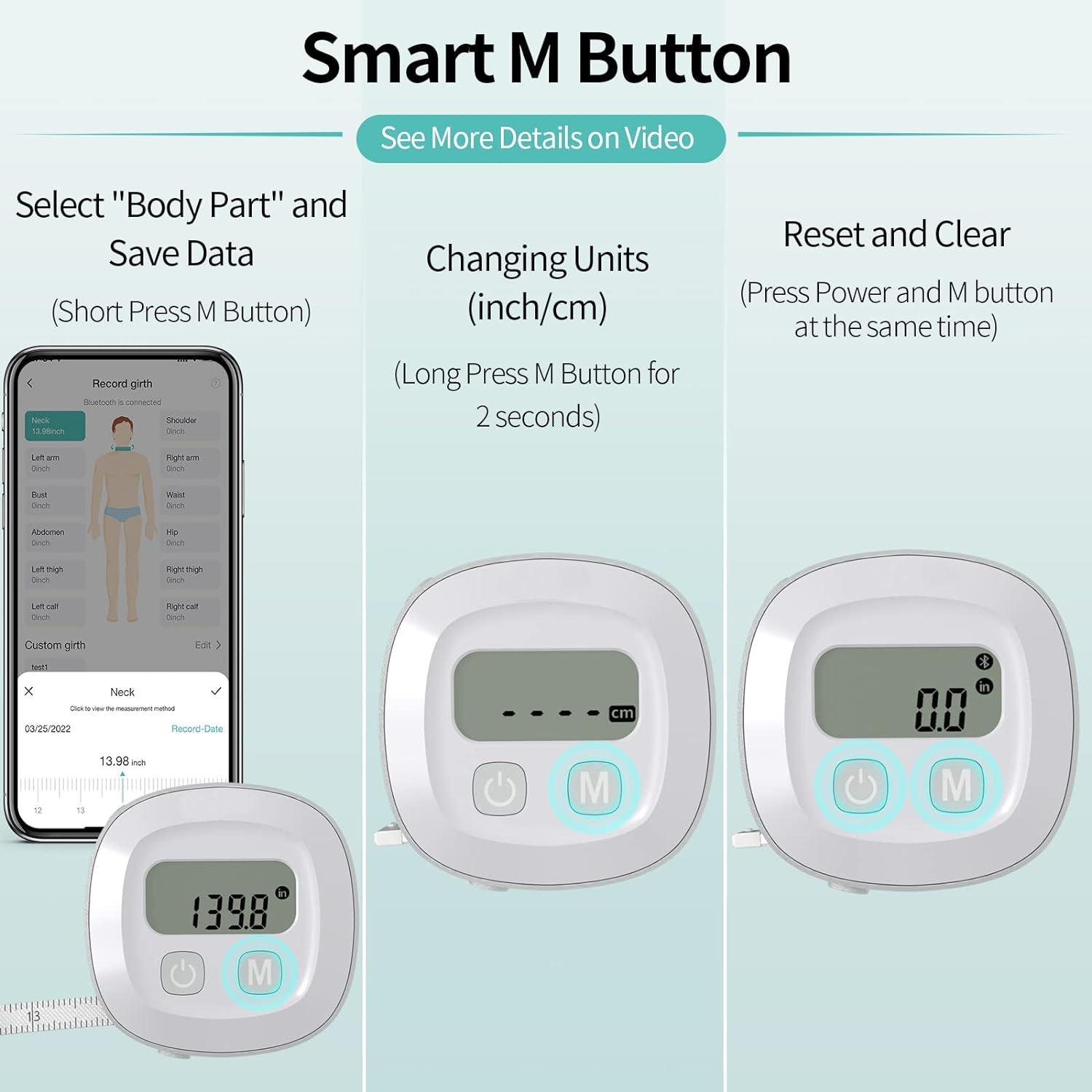 Body Measurements Tape - Body Tape Measure, Tool for Monitoring Body Fat, Measuring Tape for Body Exercise & Fitness - Tophatter Daily Deals