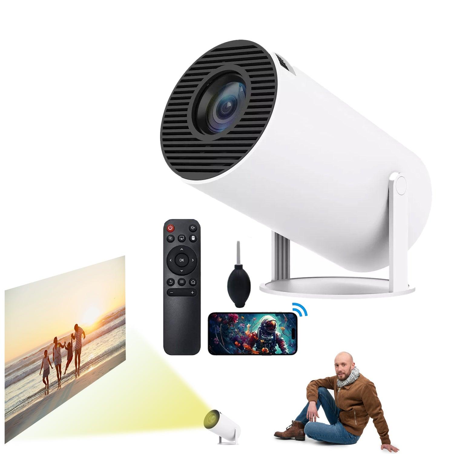 Smart Projectors 4k - 5G Projector Smart HD LED WiFi Bluetooth HDMI USB Android Office Home Theater Apparel & Accessories - Tophatter Daily Deals