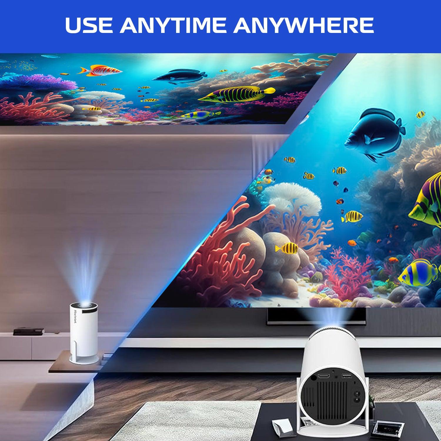 Smart Projectors 4k - 5G Projector Smart HD LED WiFi Bluetooth HDMI USB Android Office Home Theater Apparel & Accessories - Tophatter Daily Deals