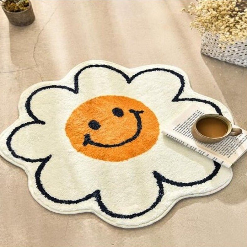Smiley Daisy Rug Rugs - Tophatter Daily Deals