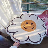 Smiley Daisy Rug Rugs - Tophatter Daily Deals