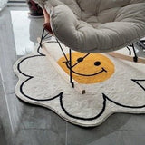Smiley Daisy Rug Rugs - Tophatter Daily Deals