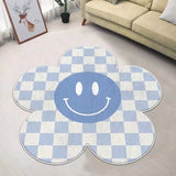 Smiley Daisy Rug Blue Rugs - Tophatter Daily Deals