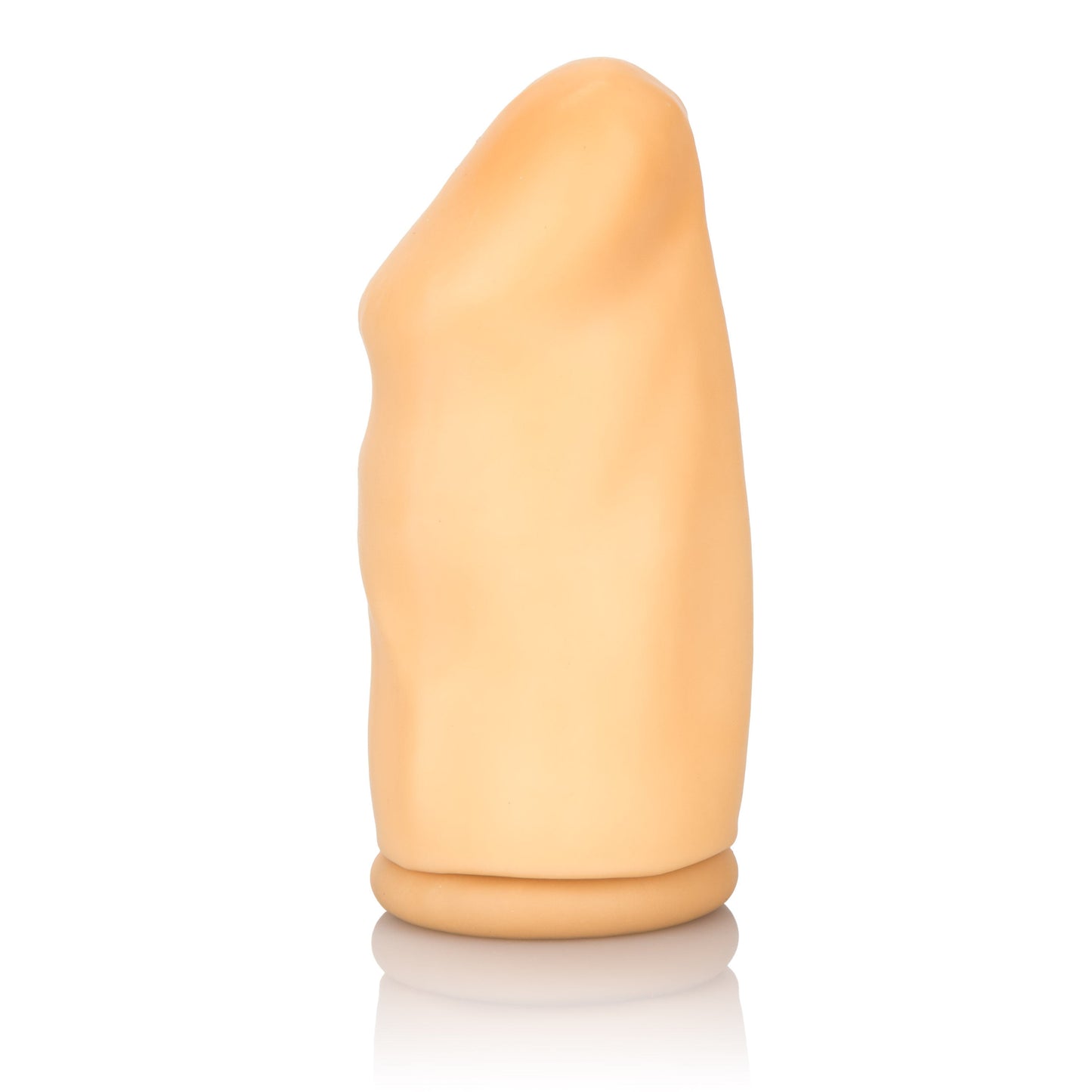 Smooth 3 Inch Ivory Latex Penis Extension with Roll Down Sleeve > Sex Toys For Men > Penis Sleeves - Tophatter Daily Deals
