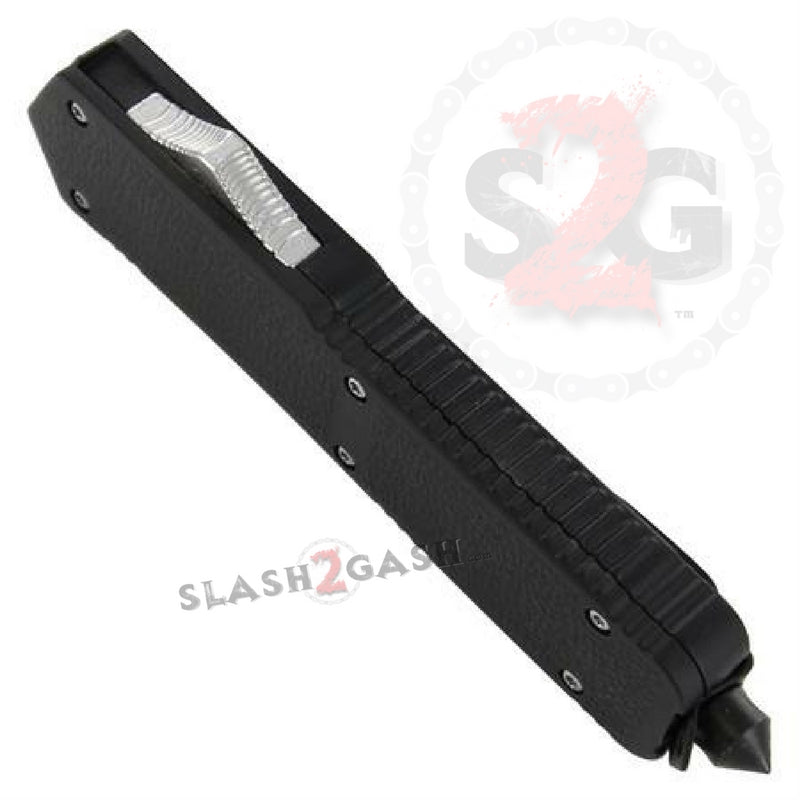 Dark Legacy OTF Dual Action Automatic Knife Black 2 Tone Double Edge Knife-OTF - Tophatter Daily Deals