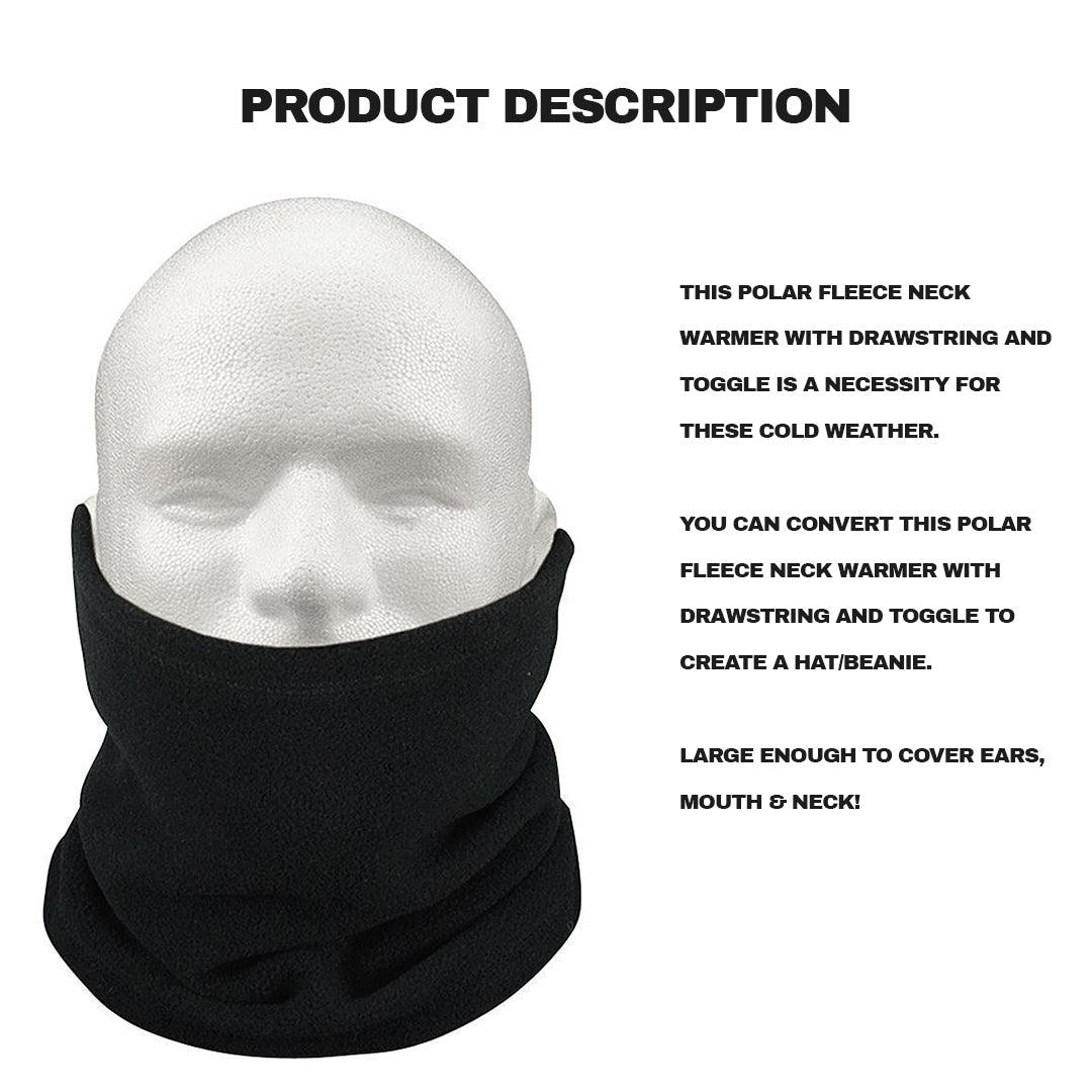 Fleece Neck Warmer - Snood Neck Warmer Scarf Men Winter Thick Fleece Thermal Windproof Balaclava Mask Clothing - Tophatter Daily Deals