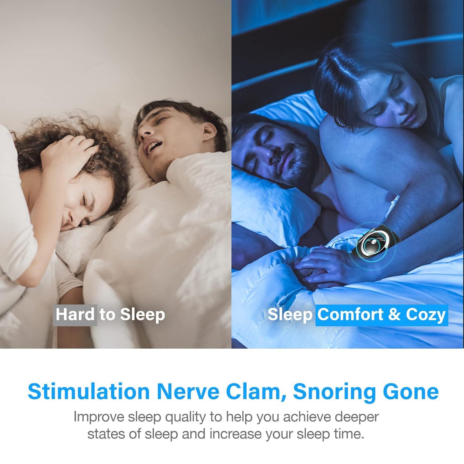 Anti Snore Bracelet - Electronic Anti Snoring Wristband Snore Stopper Watch Device Sleeping Aid Personal Care - Tophatter Daily Deals