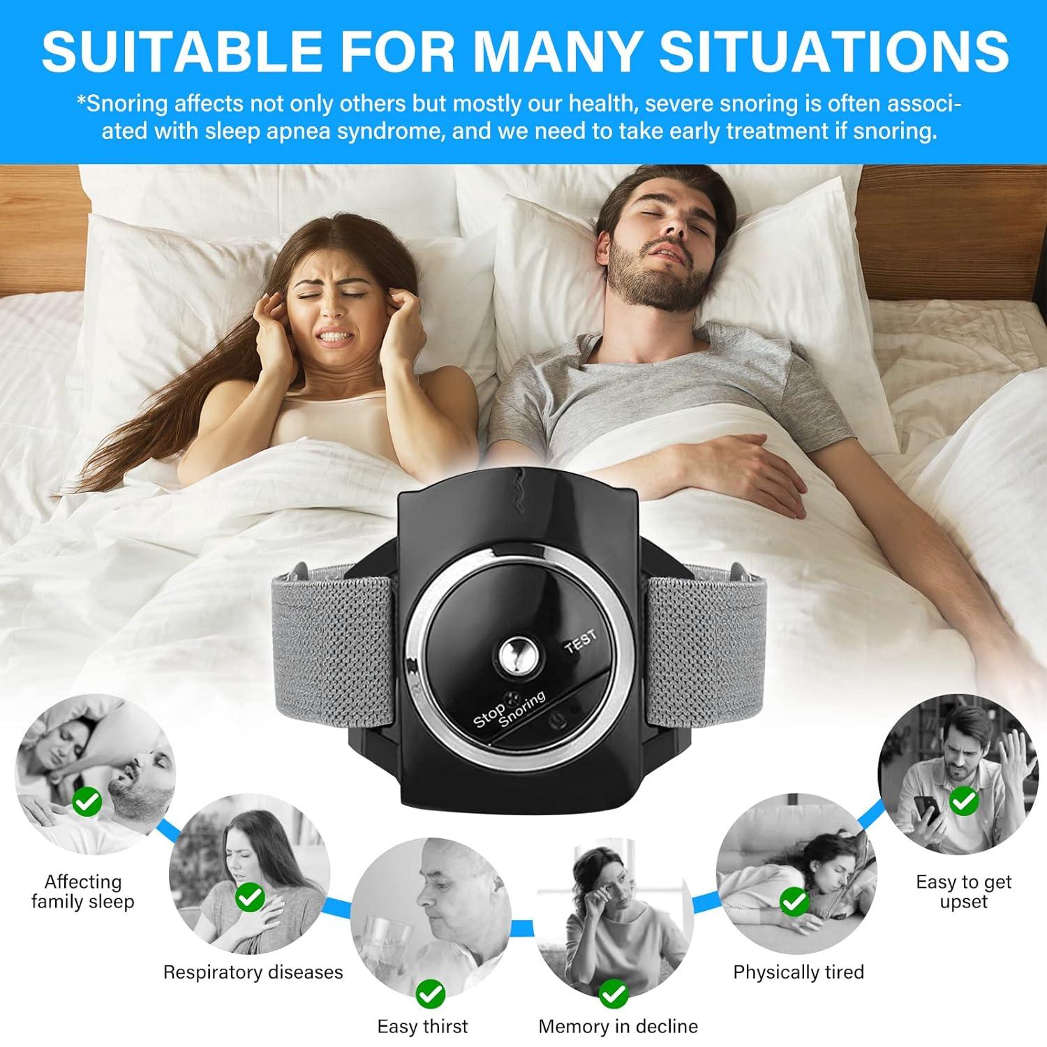 Anti Snore Bracelet - Electronic Anti Snoring Wristband Snore Stopper Watch Device Sleeping Aid Personal Care - Tophatter Daily Deals
