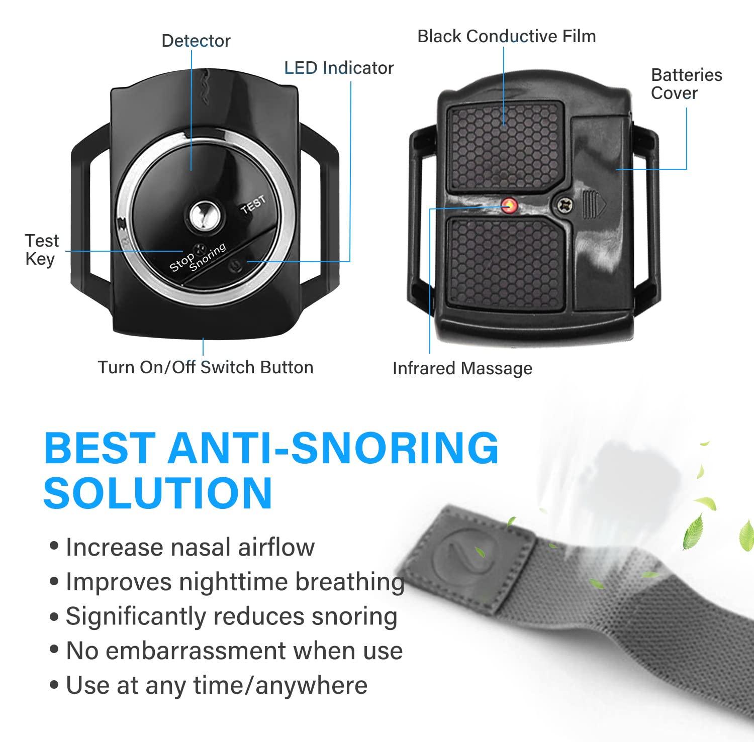 Anti Snore Bracelet - Electronic Anti Snoring Wristband Snore Stopper Watch Device Sleeping Aid Personal Care - Tophatter Daily Deals