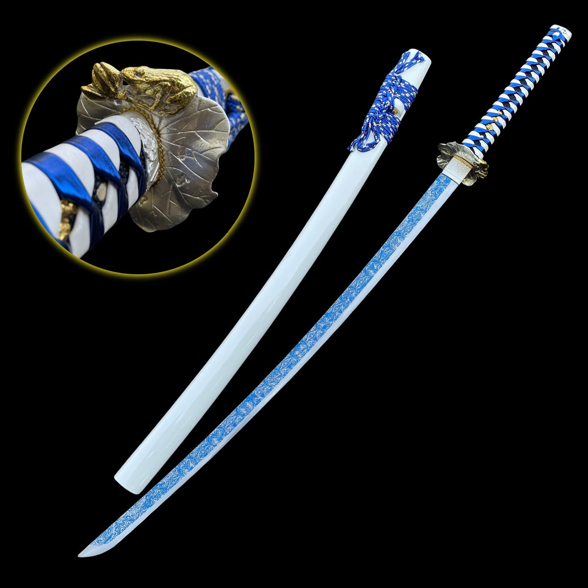 Cool Japanese Samurai Katana - Frog Tsuba - Tophatter Daily Deals