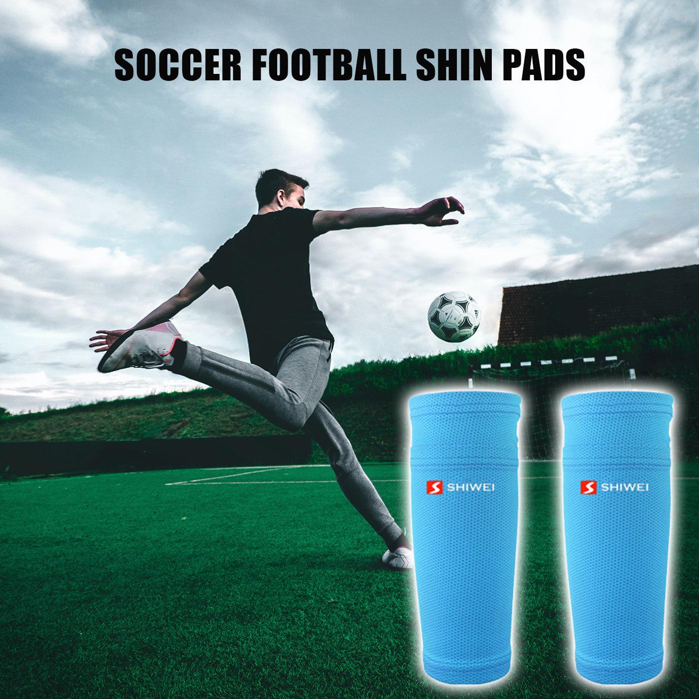 Football Shin Pads With Ankle Protection - Soccer Football Shin Pads Holder Instep Socks Guard Calf Sleeves for Kids Adults Soccer - Tophatter Daily Deals