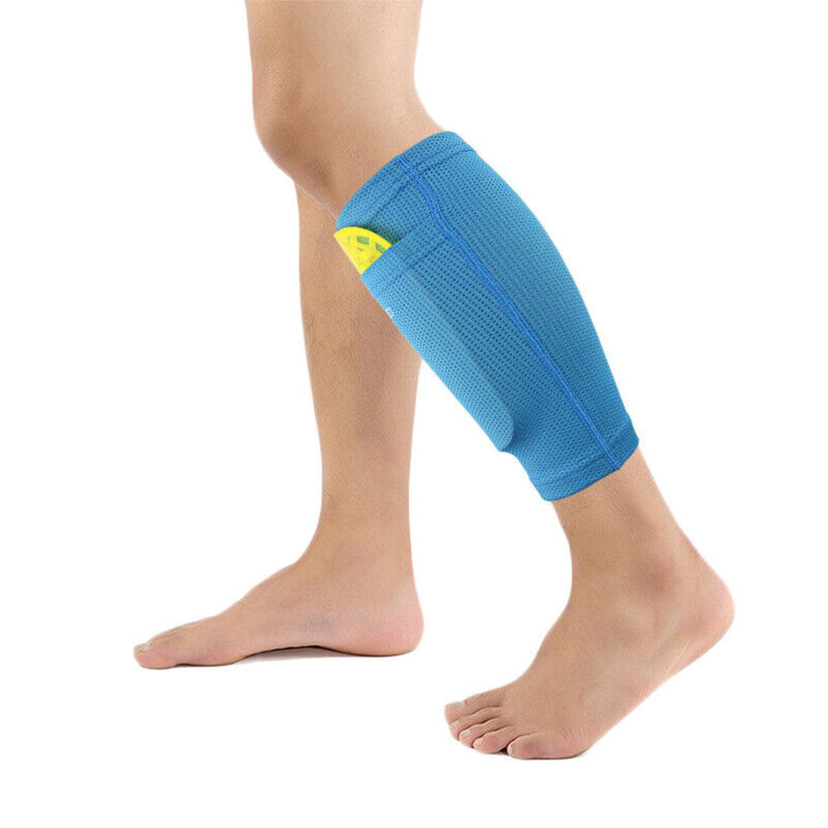 Football Shin Pads With Ankle Protection - Soccer Football Shin Pads Holder Instep Socks Guard Calf Sleeves for Kids Adults Soccer - Tophatter Daily Deals
