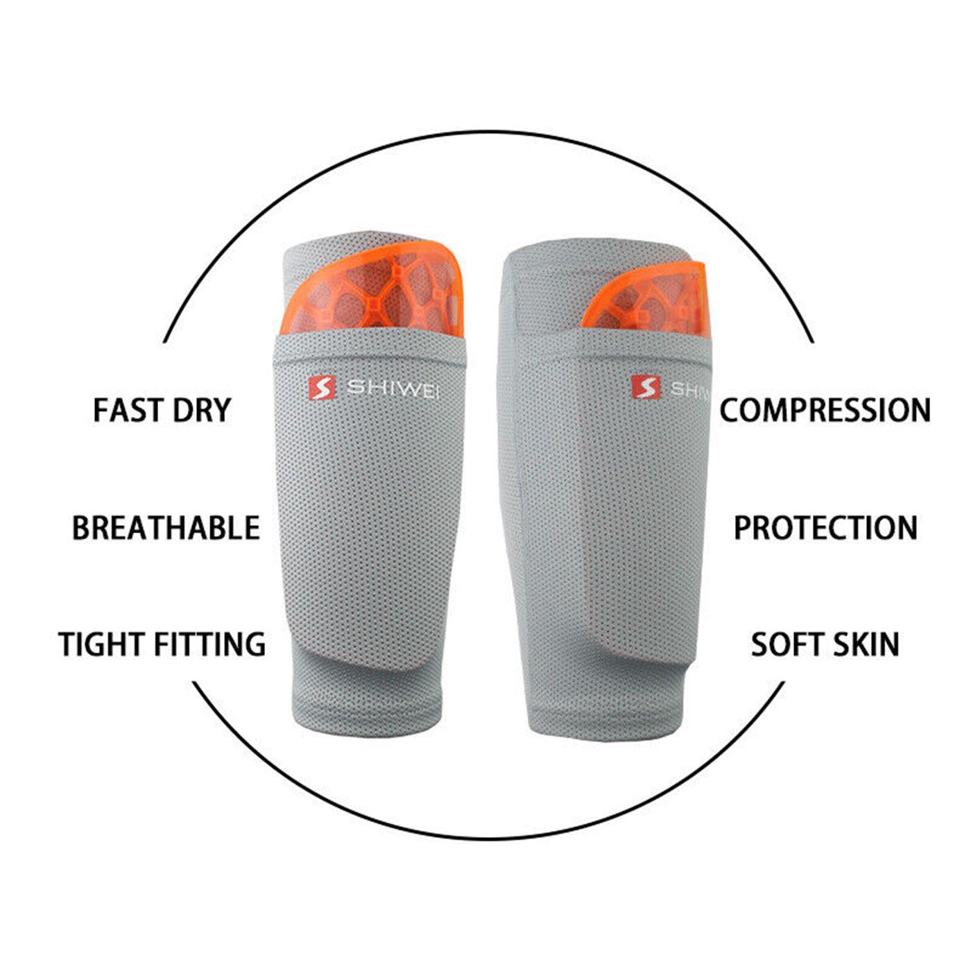 Football Shin Pads With Ankle Protection - Soccer Football Shin Pads Holder Instep Socks Guard Calf Sleeves for Kids Adults Soccer - Tophatter Daily Deals
