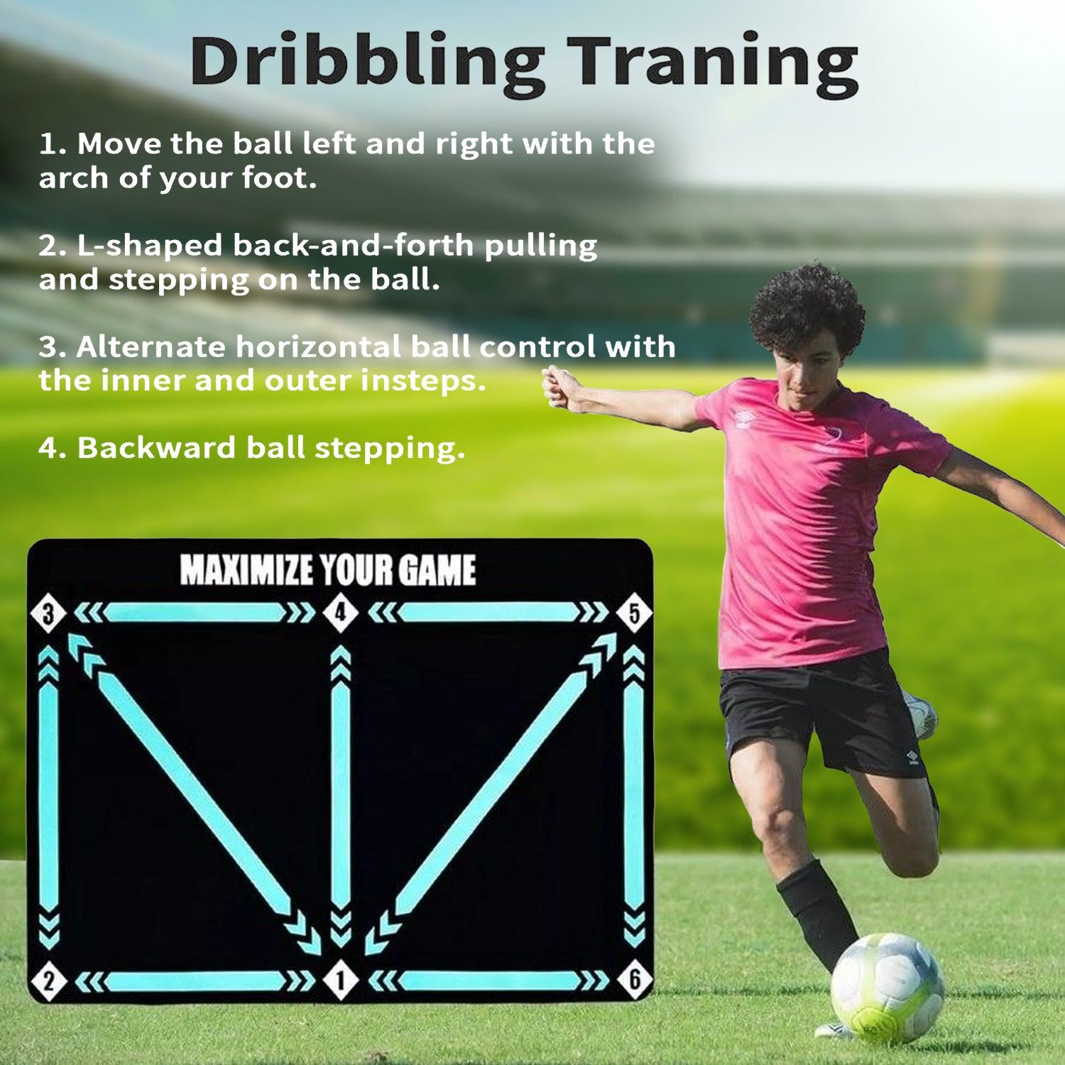 Football Training Mat - Pro Ball Mastery Mat Football Footstep Training Mat Non Slip Soccer Ball Control Sports & Outdoor - Tophatter Daily Deals