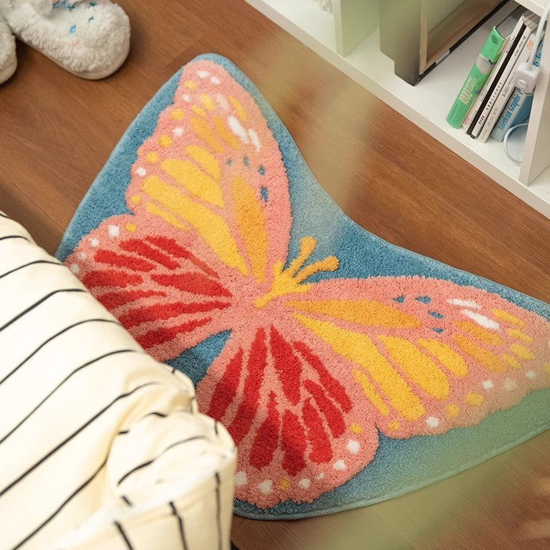 Soft & Cozy Butterfly Rug Room Rugs - Tophatter Daily Deals