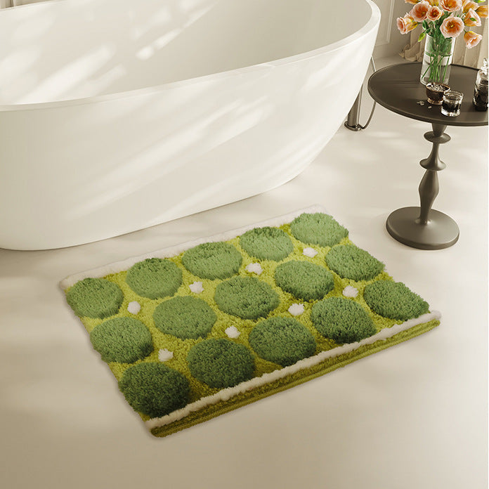 Soft Moss Bathroom Mat Bathmat - Tophatter Daily Deals