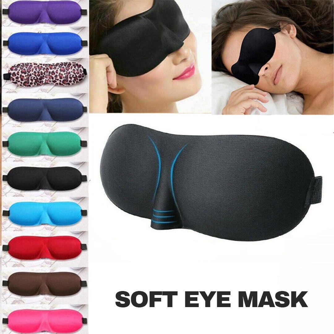 3D Eye Mask - Eye Mask Soft Padded 3D Sleep Sponge Masks Cover Travel aid Rest Blindfold Shade Apparel & Accessories - Tophatter Daily Deals