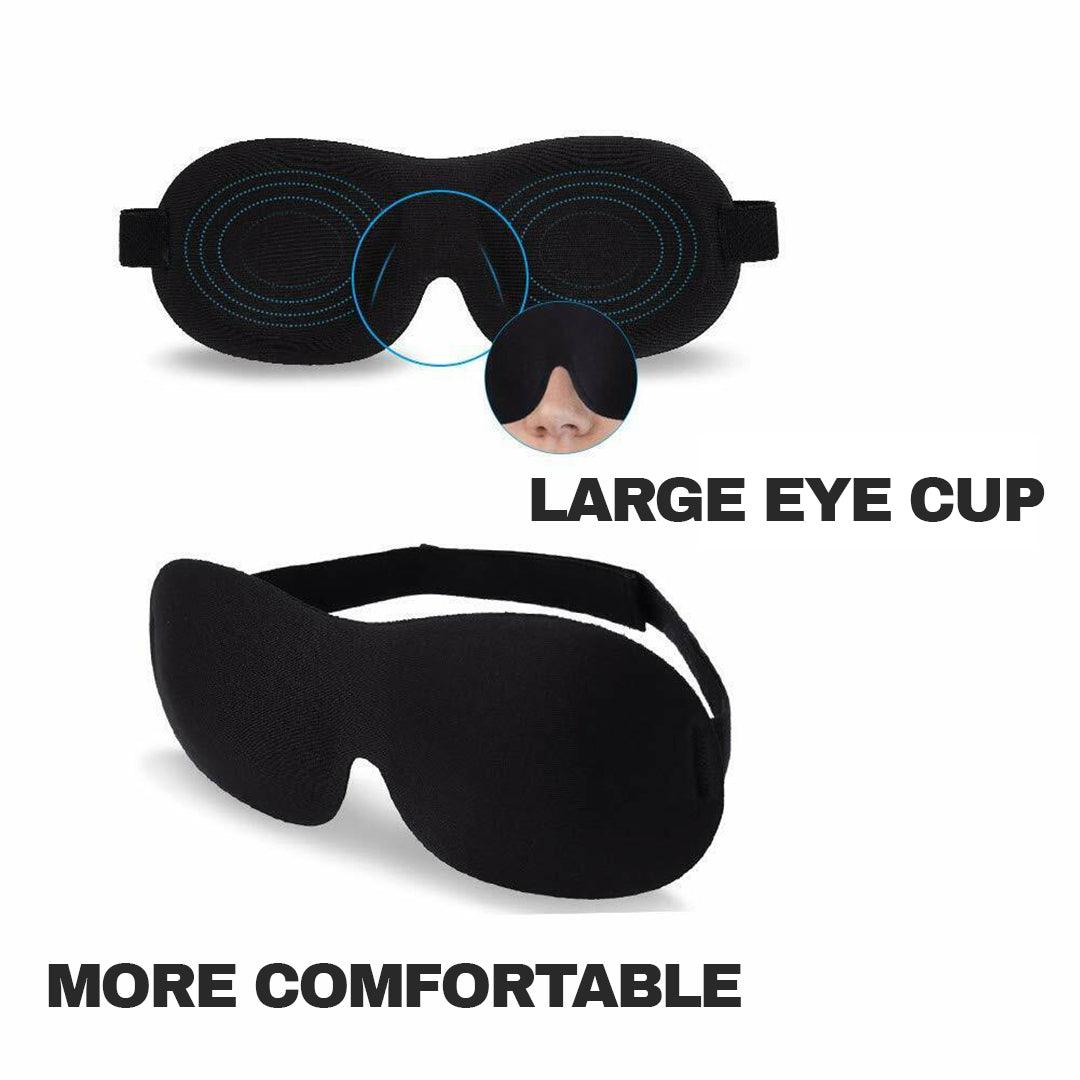 3D Eye Mask - Eye Mask Soft Padded 3D Sleep Sponge Masks Cover Travel aid Rest Blindfold Shade Apparel & Accessories - Tophatter Daily Deals
