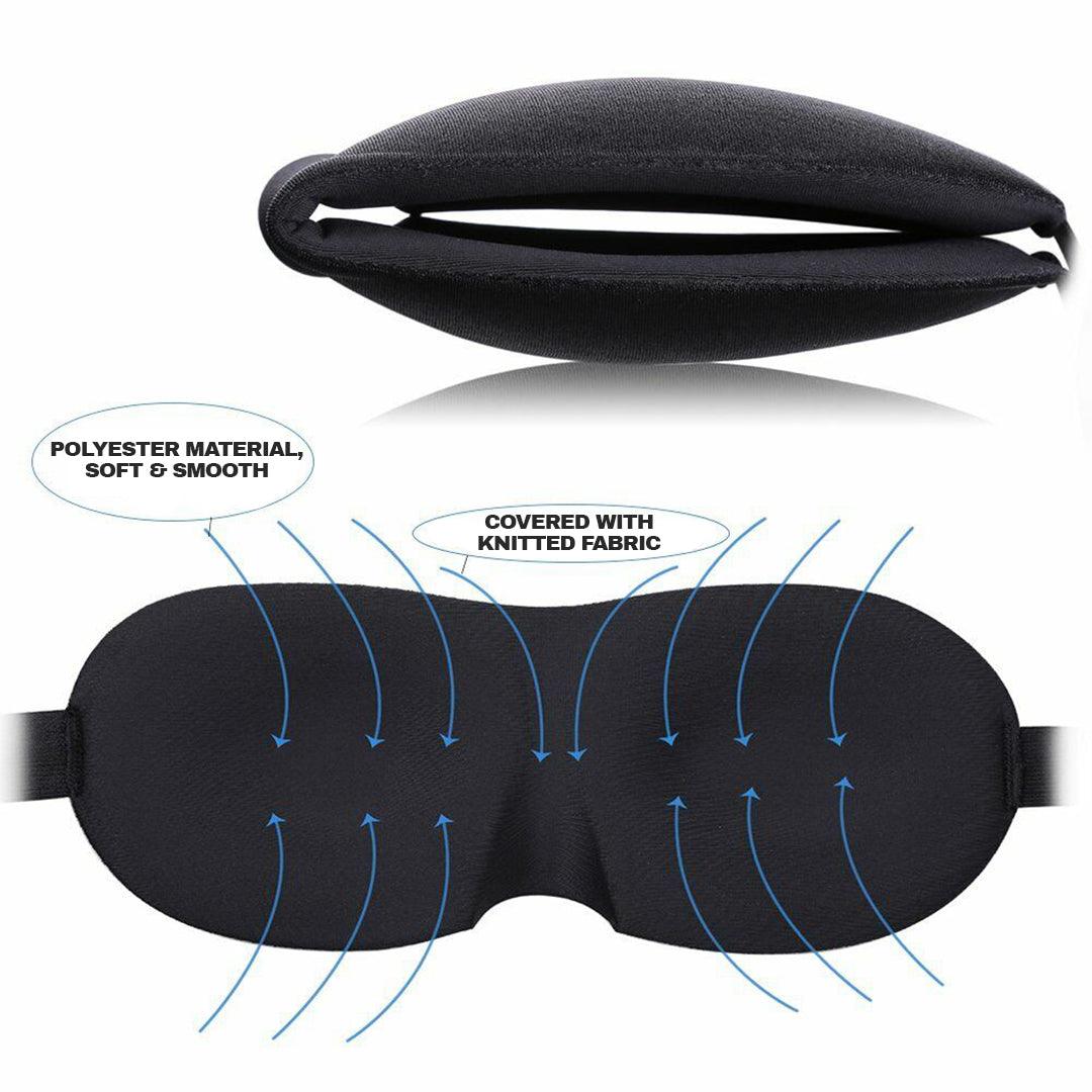 3D Eye Mask - Eye Mask Soft Padded 3D Sleep Sponge Masks Cover Travel aid Rest Blindfold Shade Apparel & Accessories - Tophatter Daily Deals